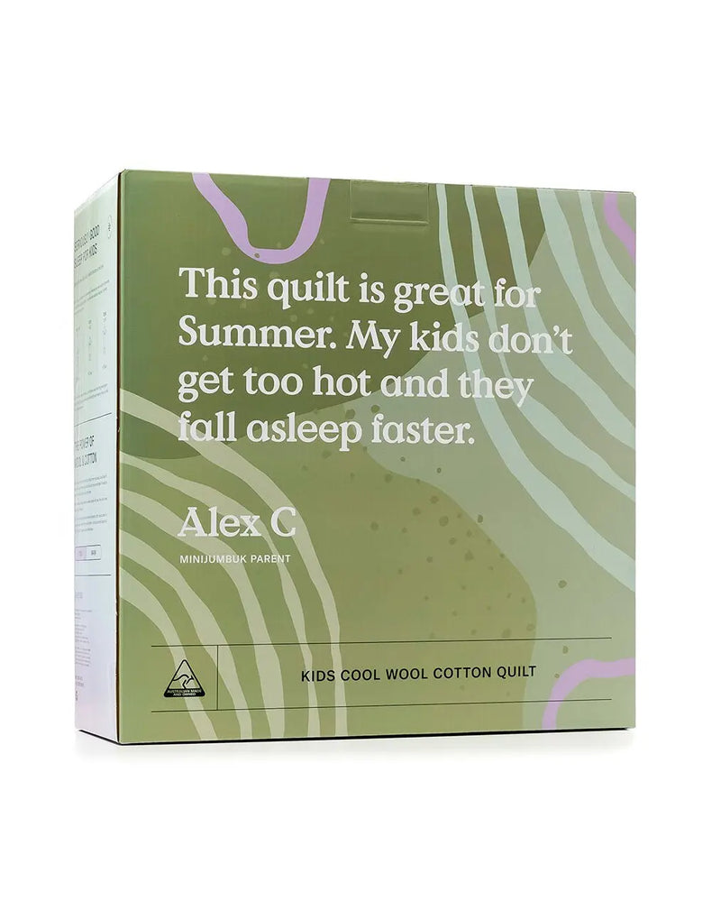 MiniJumbuk SleepCalm™ Kids Cool Wool Cotton Quilt - XDaySale