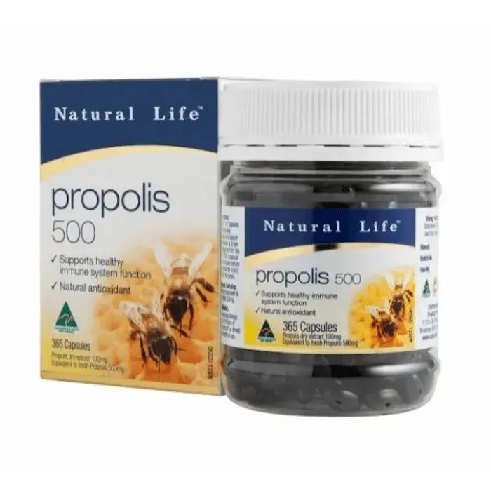 Natural Life Propolis 500mg 365 Capsules. EXP: 04/2025 - XDaySale