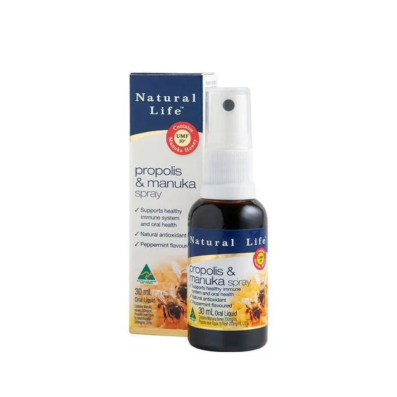 Natural Life Propolis & Manuka Honey Spray 30ml EXP: 08/2025 - XDaySale