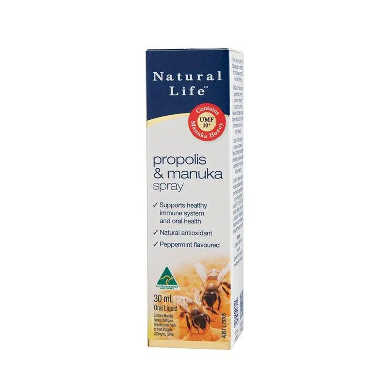 Natural Life Propolis & Manuka Honey Spray 30ml EXP: 08/2025 - XDaySale