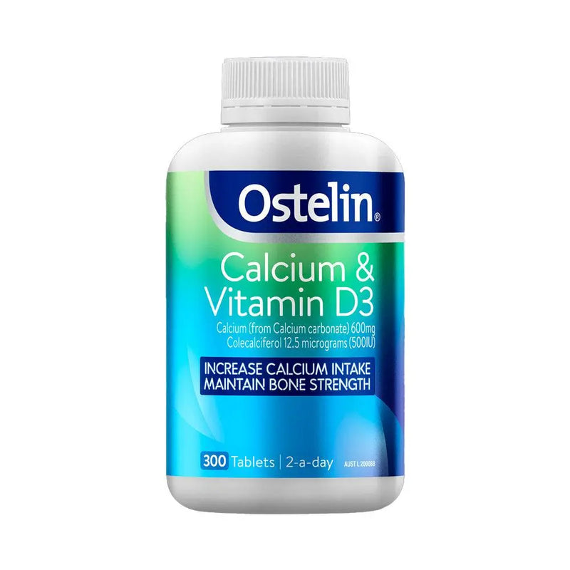 Ostelin Calcium & Vitamin D3 Calcium & Vitamin D 300 Capsules - XDaySale