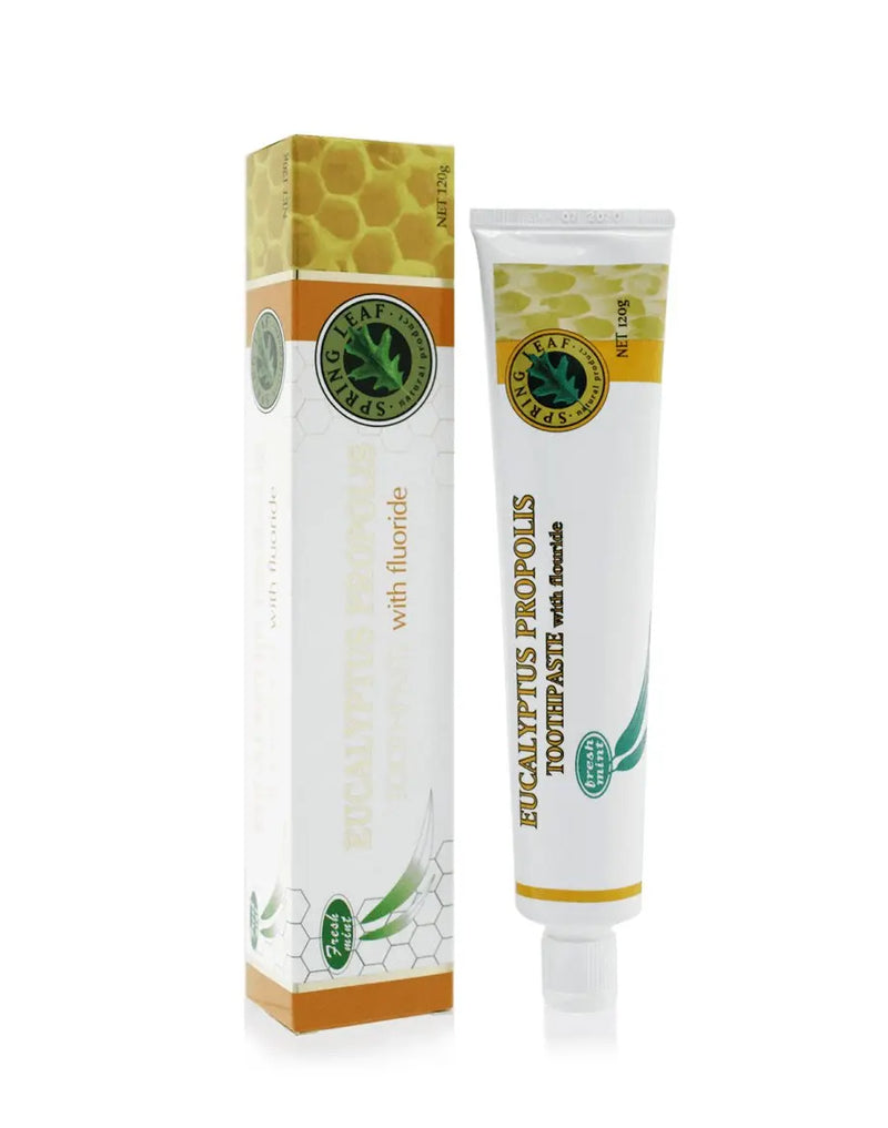 Spring Leaf Eucalyptus Propolis Toothpaste with fluoride - XDaySale