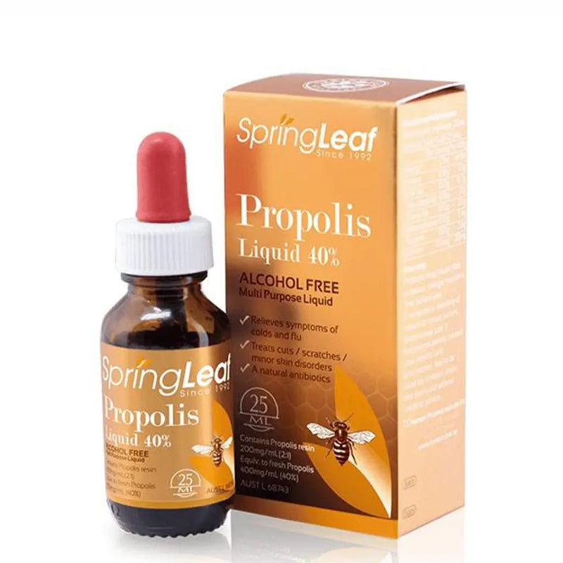 Spring Leaf Premium Propolis Liquid ( Alcohol Free ) 40%. EXP: 09/2025 - XDaySale