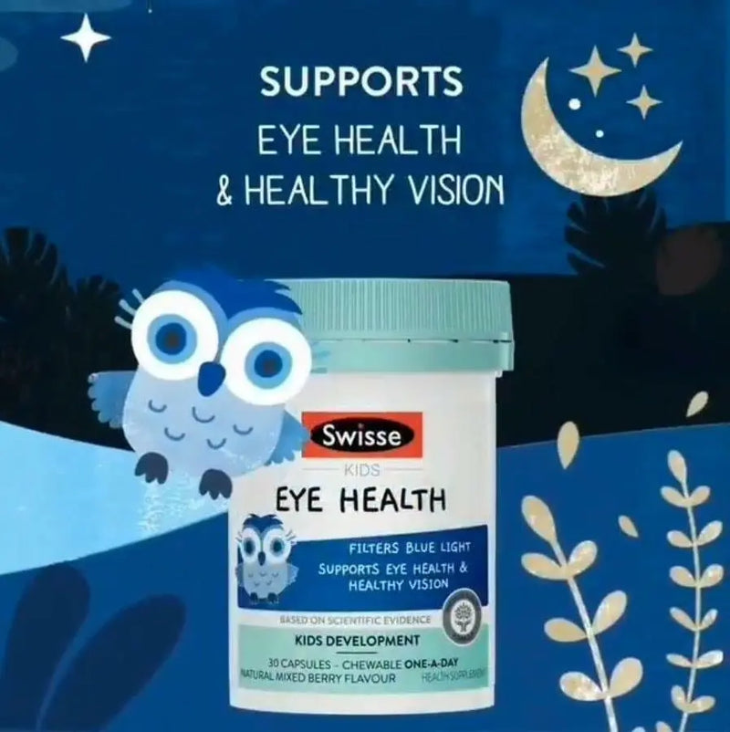 Swisse Kids Eye Health 30 Chewable Capsules Blue Light Protection EXP: 11/2025 - XDaySale