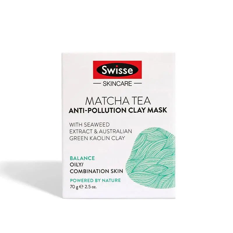 Swisse Matcha Tea Anti-Pollution Clay Mask 70g - XDaySale