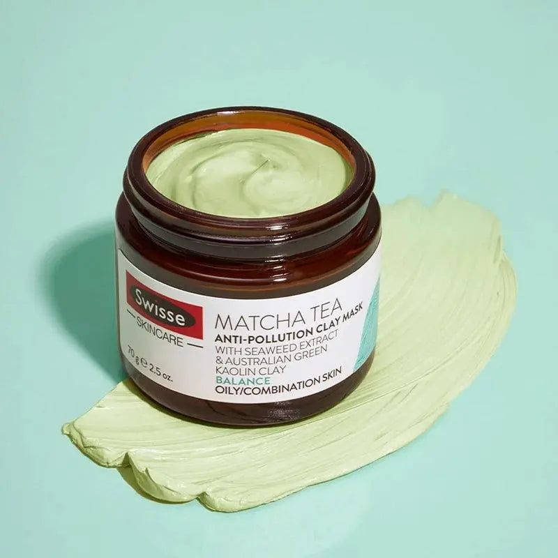 Swisse Matcha Tea Anti-Pollution Clay Mask 70g - XDaySale