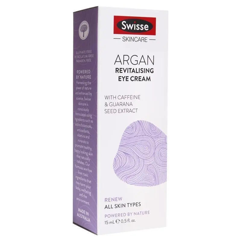 Swisse Skincare Argan Revitalising Eye Cream 15ml - XDaySale