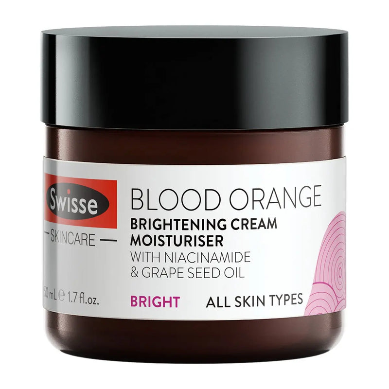 Swisse Skincare Blood Orange Brightening Cream Moisturiser 50ml - XDaySale