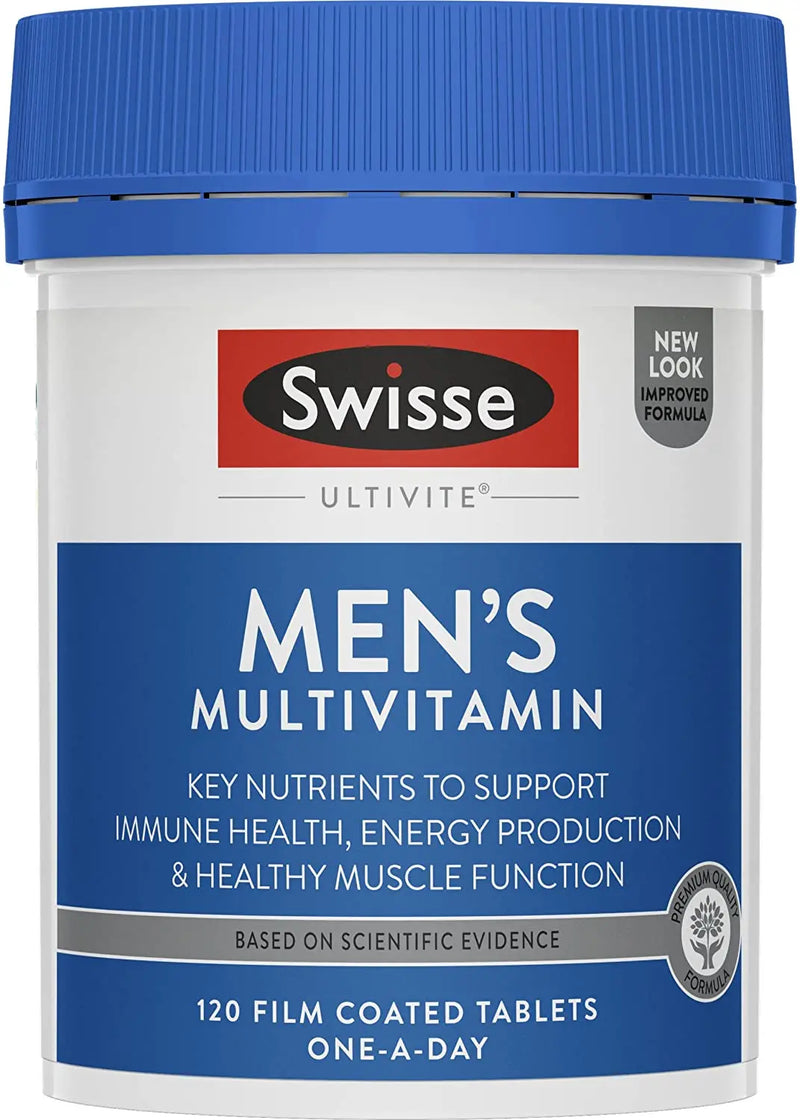Swisse Ultivite Men's Multivitamin 120 Tablets EXP: 03/2026 - XDaySale