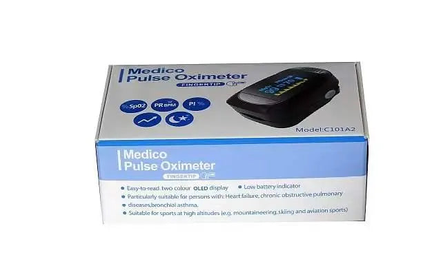 TGA Approved - Medico Fingertip Pulse Oximeter SP02 Model - C101A2 - XDaySale