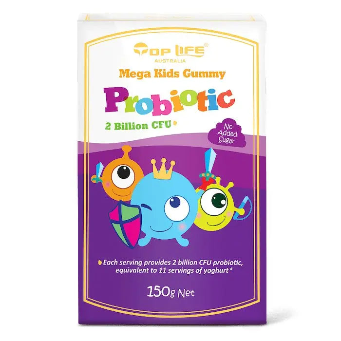 Top Life Mega Kids Gummy Probiotic 2 Billion CFU 150g - XDaySale