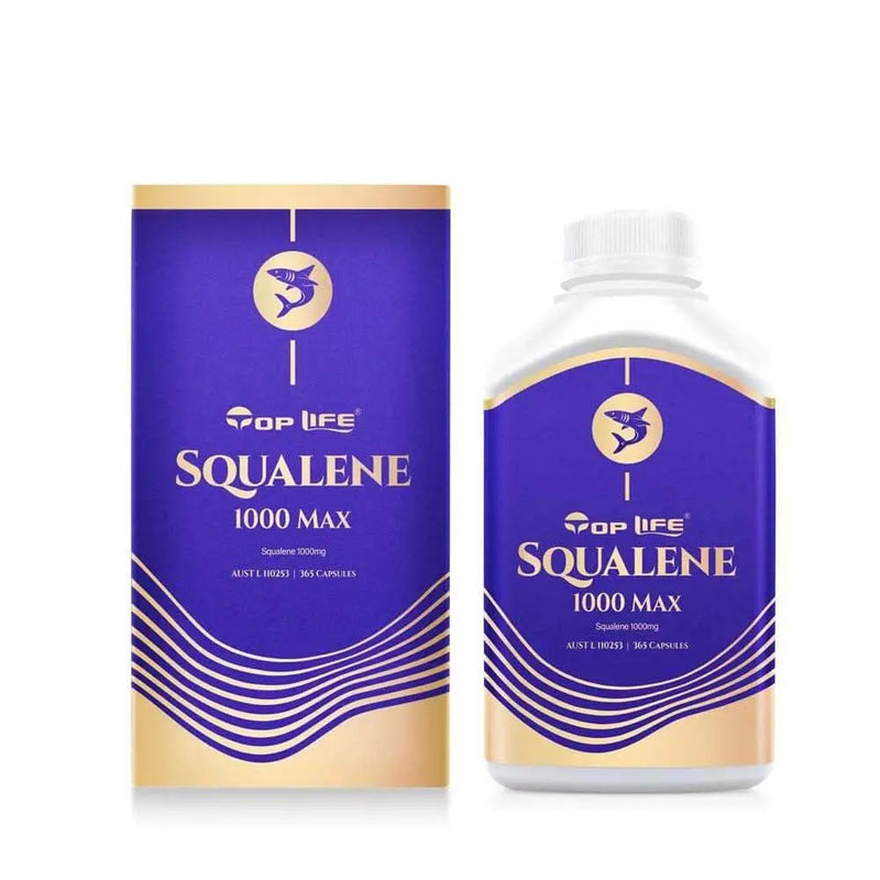 Toplife-Squalene 1000mg Max 100% Pure 365 Capsules EXP:01/2026 - XDaySale