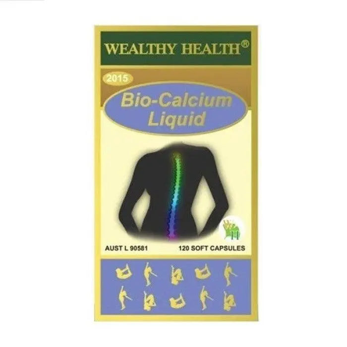 Wealthy Health Bio-Calcium Liquid 120 Capsules - XDaySale